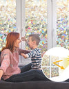 Heat Control Rainbow Window Vinyl Security Window Tinting Sun Protection Film Non Adhesive Window Stickers Stained Glass