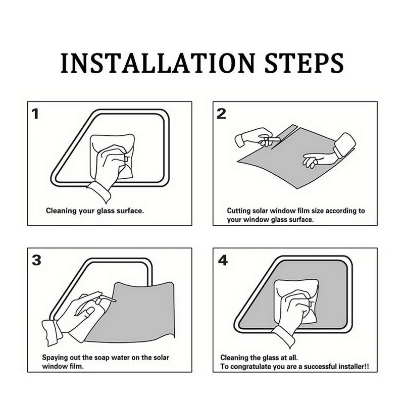 5/15/25/35/50% VLT Reflective Silver Glass Film Heat Blocking Vinyl Roll Stickers for Home Car Self Adhesive Privacy Window Tint