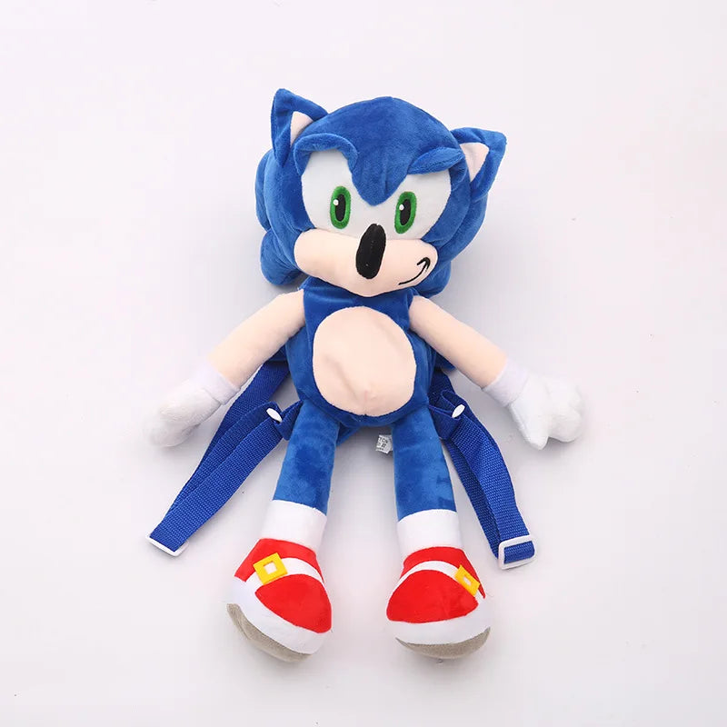 Anime Hedgehog Plush Backpack Soft Cartoon Shoulder Bag