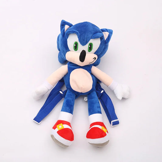 Anime Hedgehog Plush Backpack Soft Cartoon Shoulder Bag