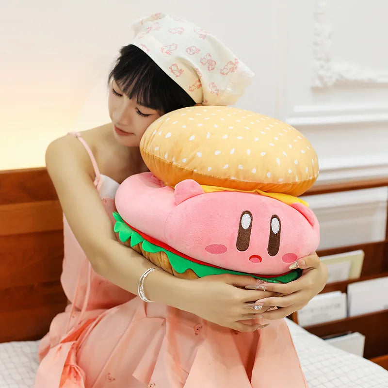 Cute Burger Shape Plush Toy Soft Huggable Stuffed Animal
