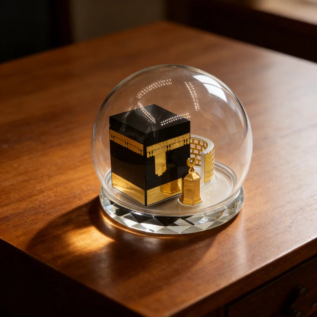 Muslim Crystal Gilded Kaaba Model Islamic Kaaba Replica Table Decor Islamic Home Vehicle Decor Islamic Building Gift