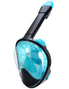 Full Face Snorkel Mask Snorkeling with Camera Mount 180 Degree Panoramic View Anti-Fog Anti-Leak Snorkeling Set for Adult Kids