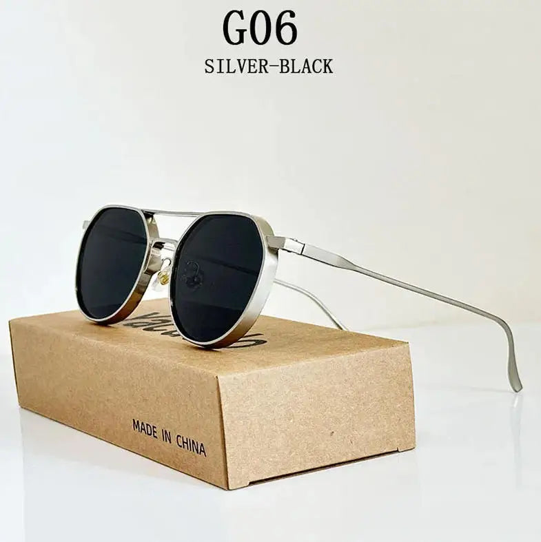 Oval Vintage Sunglasses With UV400 Protection