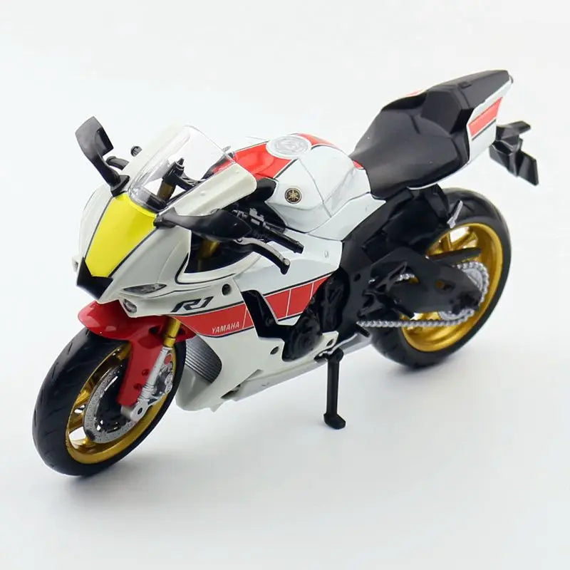 1/12 Scale Yamaha YZF-R1M Motorcycle Model Toy Alloy Diecast Simulation Models Motor Cycle Collection Decoration Boys Toys Gifts