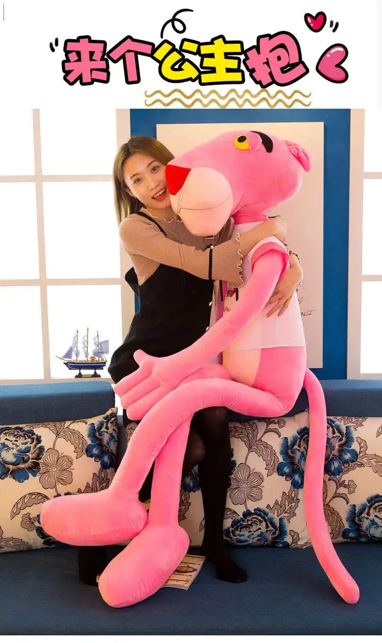 Disney 60cm~180cm  Pink Plush Doll Toys Cute Cartoon Leopard Stuffed Animal  Toy Soft Kawaii Stuffed Doll Christmas Gift