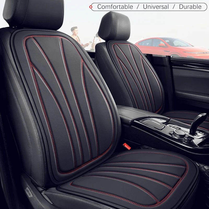 Karcle Car Seat Cover PU Leather Car Seat Cushion Breathable Auto Chair Cushions Pad Mat Universal Durable Four Seasons Pad Mat