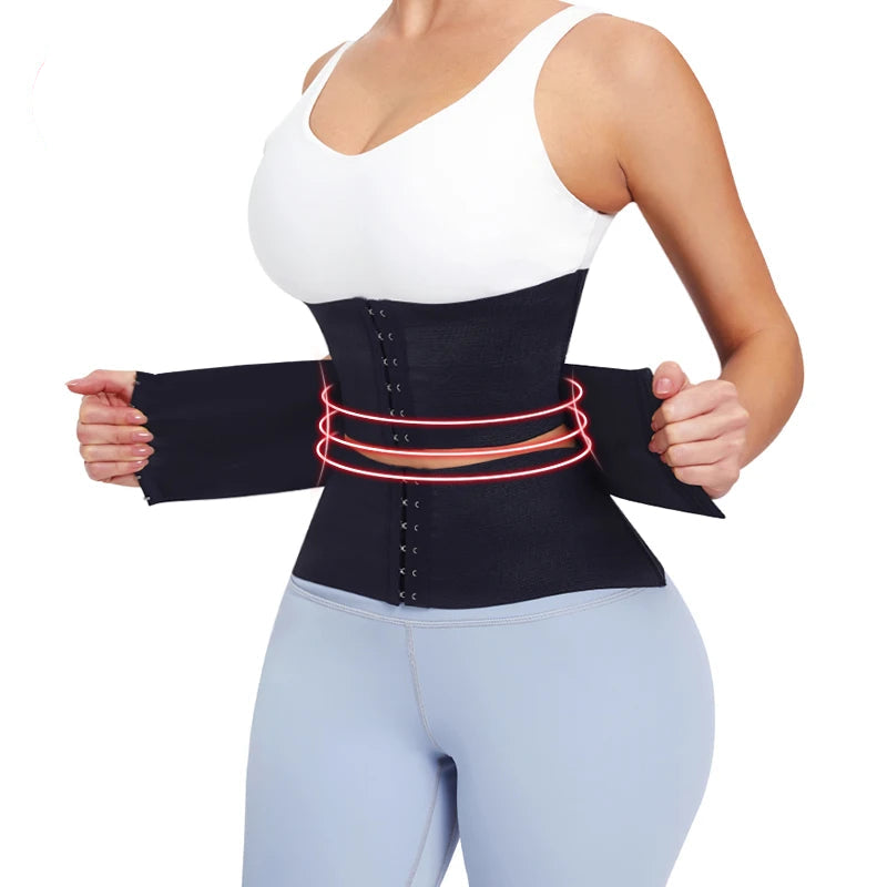 Women's Waist Trainer Corset – Tummy Wrap Shapewear Belt for Slimming & Postpartum Support