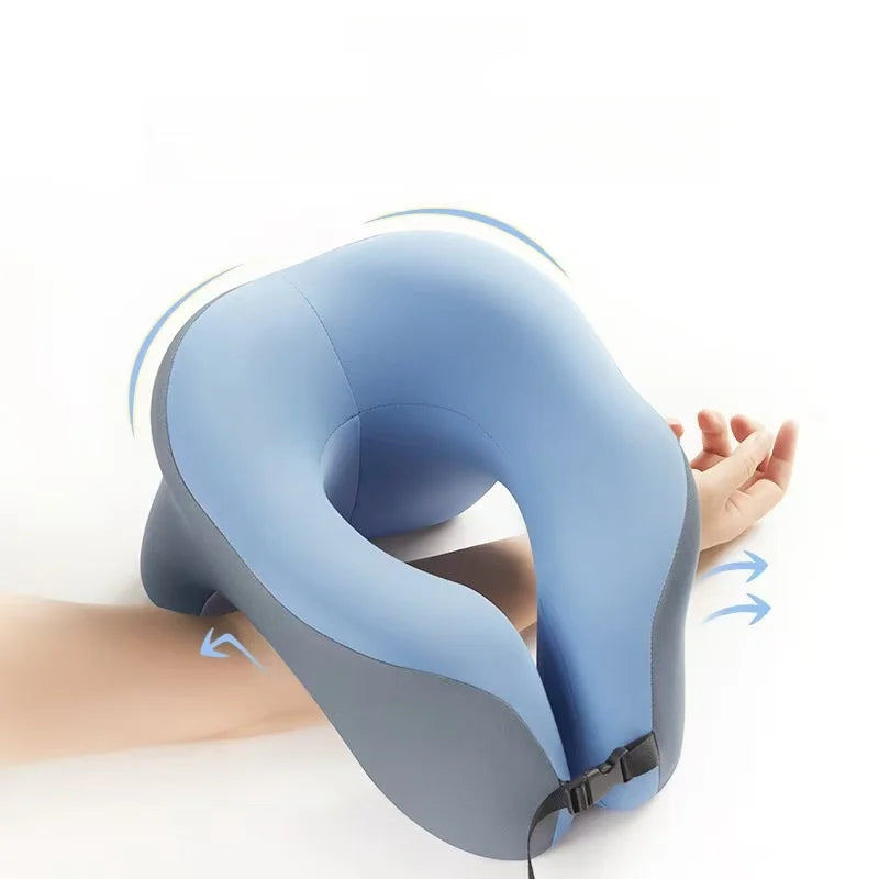 Portable U-shaped Travel Pillow Memory Foam Sleeping Pillows Office Nap Pillow Car Airplane Neck Cushion Ergonomic Head Support