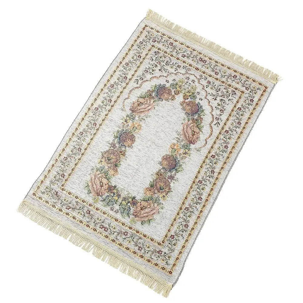 Muslim Prayer Rug Soft Prayer Floral Rug for Ramadan Islamic Muslim  Prayer Mat Great Gift for Family Friends