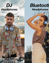 Upgrade A70 Wireless Bluetooth Headphones Over Ear Hi-Res Audio Type C Bluetooth Headset With Microphone 72H Blue