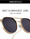 Heavy Metal Sunglasses For Men Round Steampunk Sunglasses