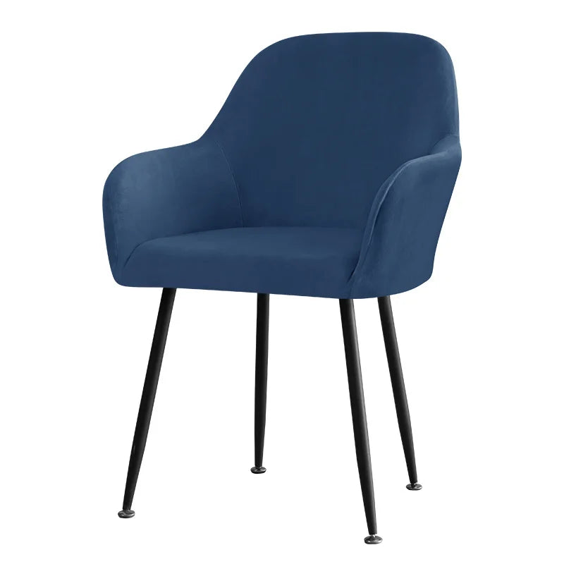 1PC Elastic Velvet Chair Cover Stretch Soft High Armchair Covers Seat Case for Office Kitchen Dining Room Wedding Removable