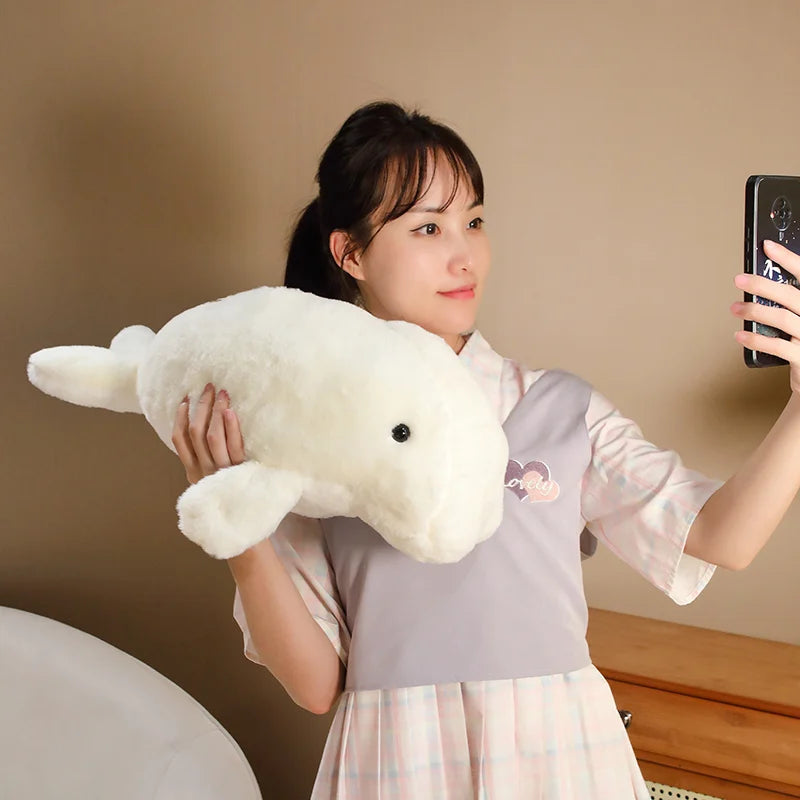 Kawaii Manatee Dugong Plush Stuffed Animal Soft Sea Cow Pillow