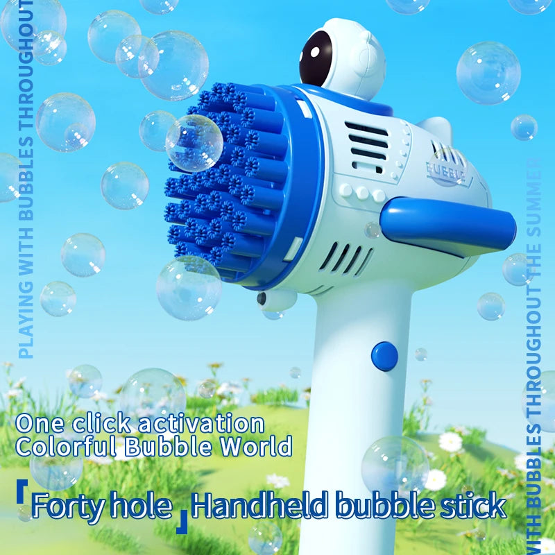 40 hole bubble machine Space bubble wand electric outdoor interactive summer