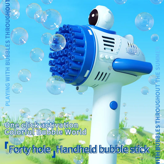 40 hole bubble machine Space bubble wand electric outdoor interactive summer