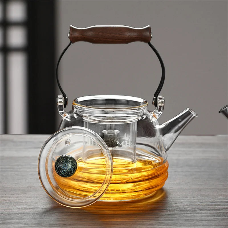 1000ml Stovetop Safe Borosilicate Glass Teapot with Infuser