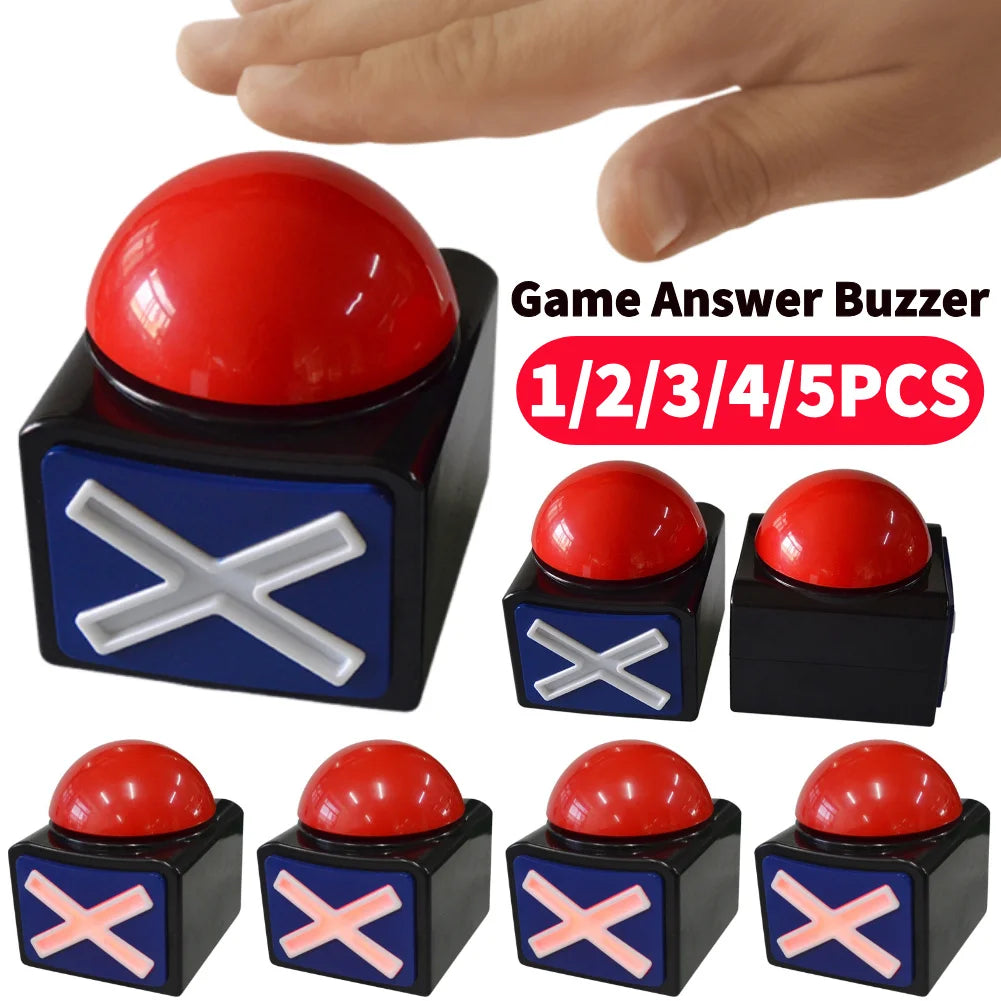 Game Answer Buzzer with Sound & Light – Trivia Quiz & Contest Button