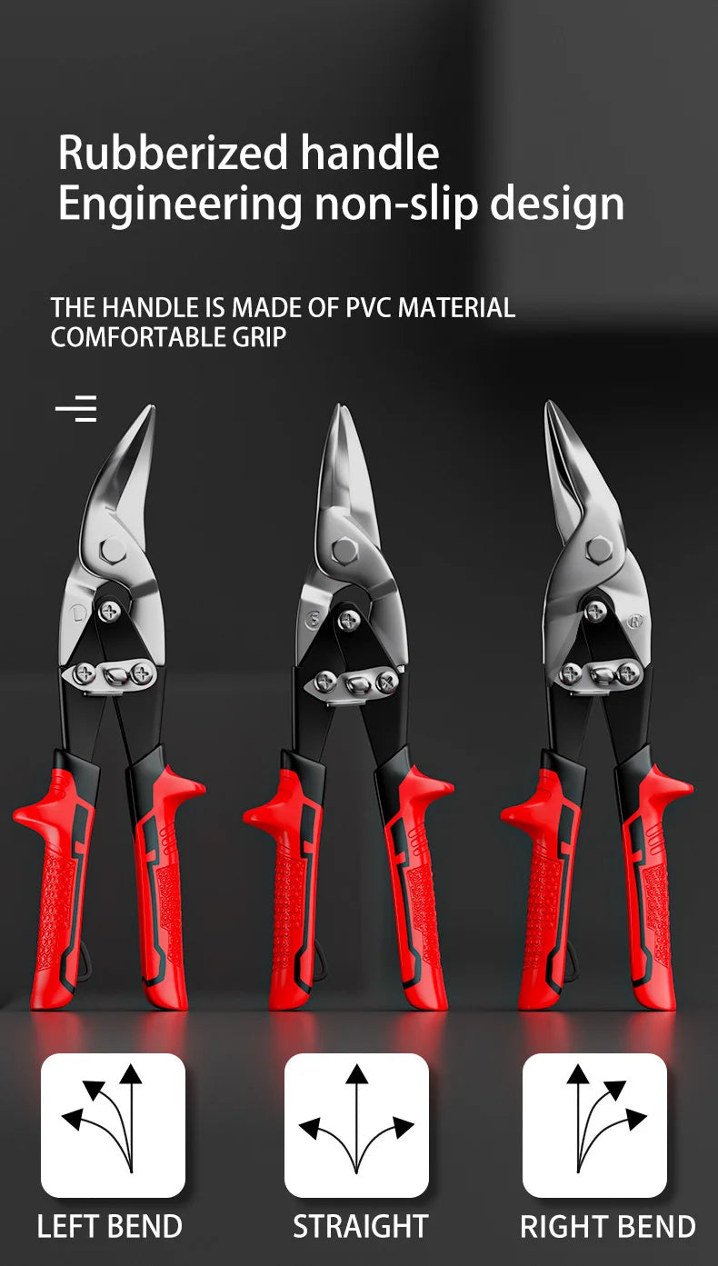 Multifunctional Metal Sheet Cutting Scissor Aviation Snip Cutter Multi-directional scissors Industrial Professional Hand Tool