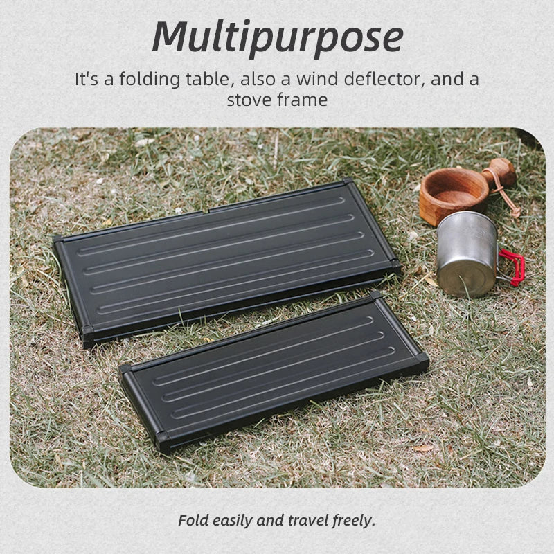 Outdoor Folding Multifunctional Table Picnic Camping Desk Portable Aluminum Small Table Windshield Picnic