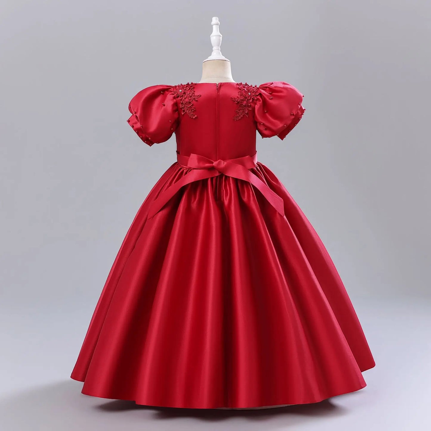 Princess Dress for Girls - Short Sleeve Party Gown for Christmas/School Events | Flower Girl Pageant Dress