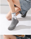 Silent Indoor Sports Shoes and Socks Gym Ultra Lightweight Shock Absorbent Breathable Anti Slip Soft Bottom Yoga