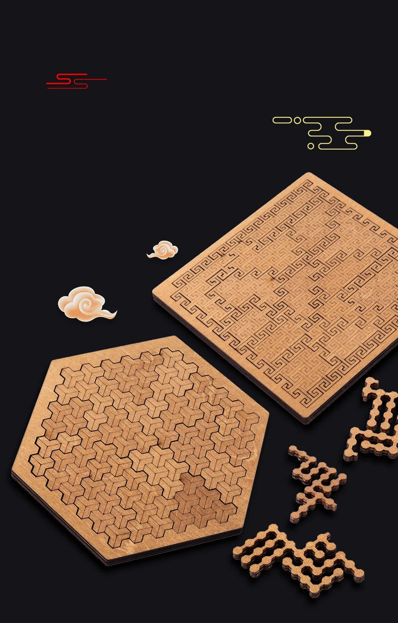 Wooden Brain Teaser Puzzle Game