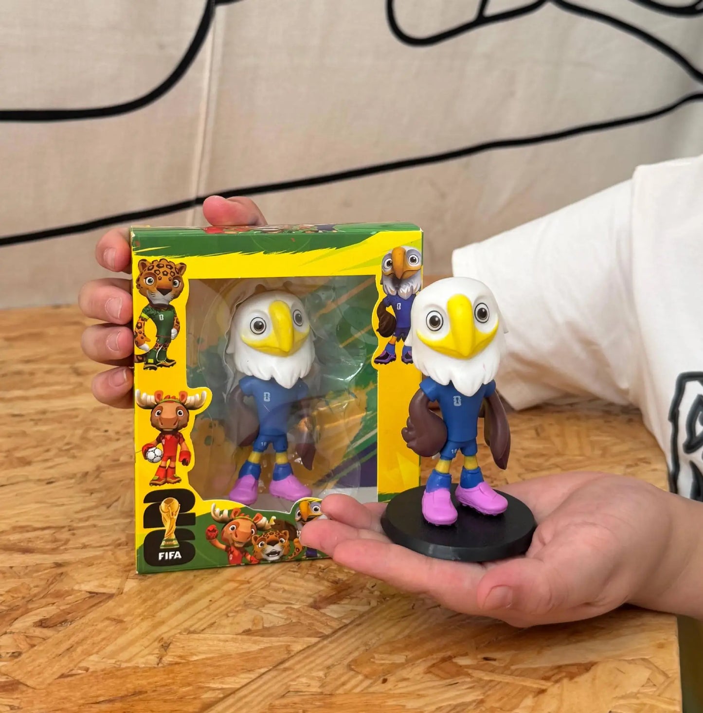 2026 Football Mascot Figure Collectible Soccer Fan Desktop Decoration
