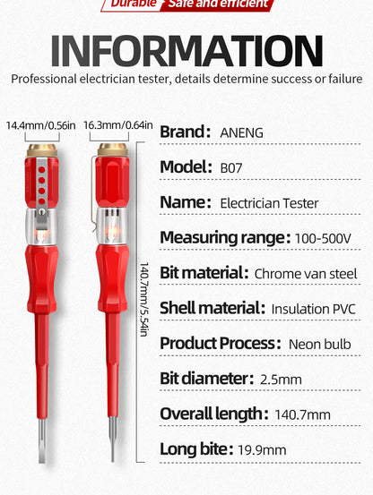 Tester Screwdriver Detective Voltage Meter Detector Electric Teste Pen Test Mini Electricity Instrument Tools