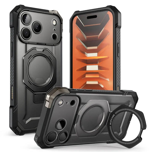 Rugged Magnetic Phone Case with Kickstand and Camera Control Button for iPhone 17 Pro and iPhone 18 Pro