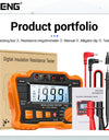 HD Digital Insulation Resistance Gauge Ohmer Testers 1000V Megometer Megohmmeter Ohm Test Auto Range Backlight Meters