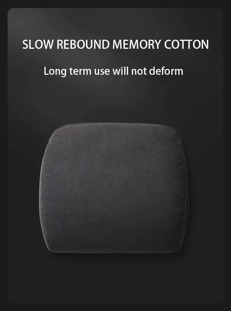 Lumbar Support Pillow For Tesla Model Y/3 Juniper Suede Car Memory FoamNeck Headrest Seat Car Accessories