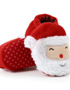 Christmas  Shoes  Winter Snow Boots Cute Cartoon Santa Claus Warm  Walking Shoes Girls Boy Crib Shoes First Walker