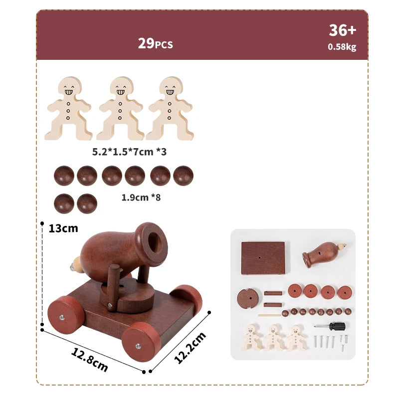 Wooden DIY Vehicle Assembly Toy Set