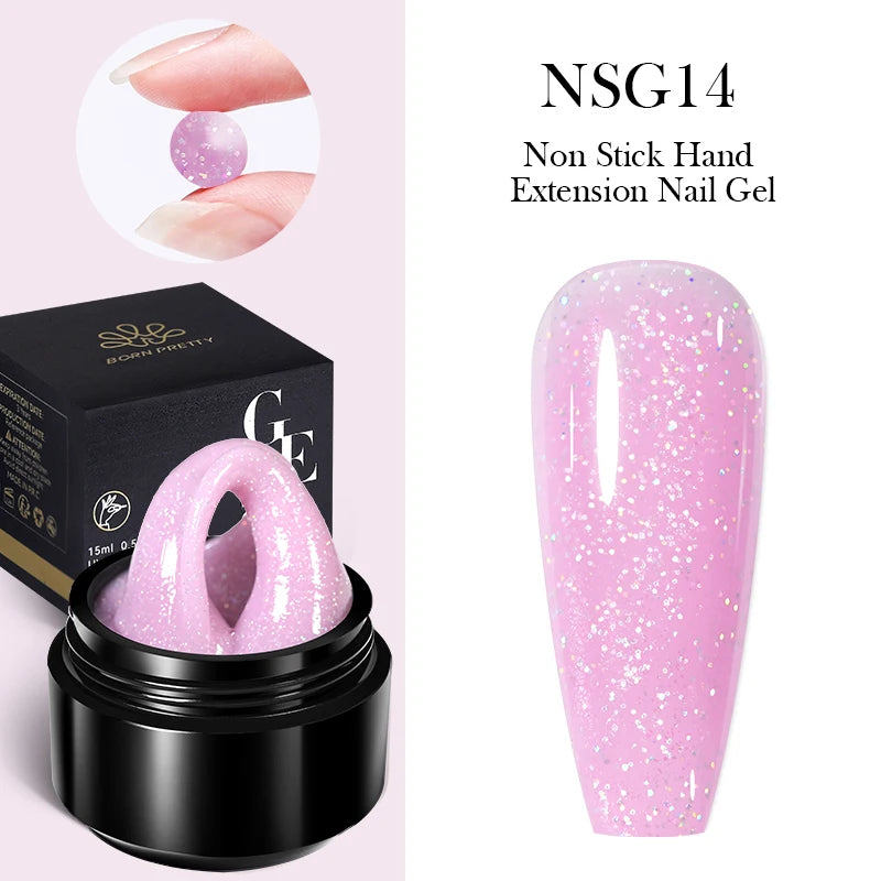 15ml Non Stick Hand Extension Gel Nail Polish Carving Flower Nail Art Shaping Solid Acrylic Nail Gel Varnish