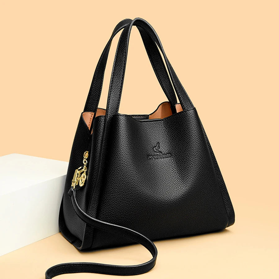 Top-handle Bag Handbags Leather Bags Ladies Shoulder Hand Bags Tote Shopping Bucket Bag