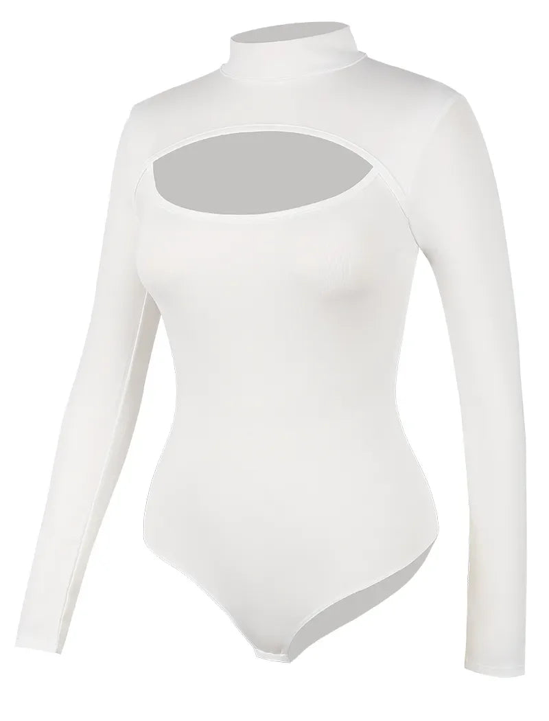 High Collar Shapewear Bodysuit for Women – Tummy Control Slimming Corset