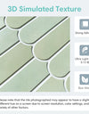 10pcs 3D Self-adhesive Wall Tiles, Fish Scale Tile Backsplash Peel and Stick, Mold Resistant Bathroom Tile Stickers, 30cm x 30cm