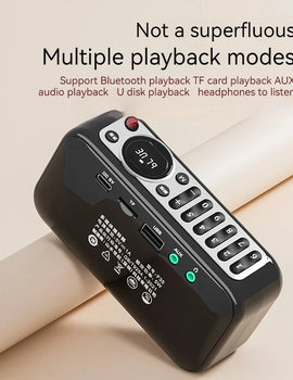 SANSUI F35 portable stereo bass Bluetooth speaker SANSUI F35 retro speaker mini plug-in portable music player supporting TWS AUX