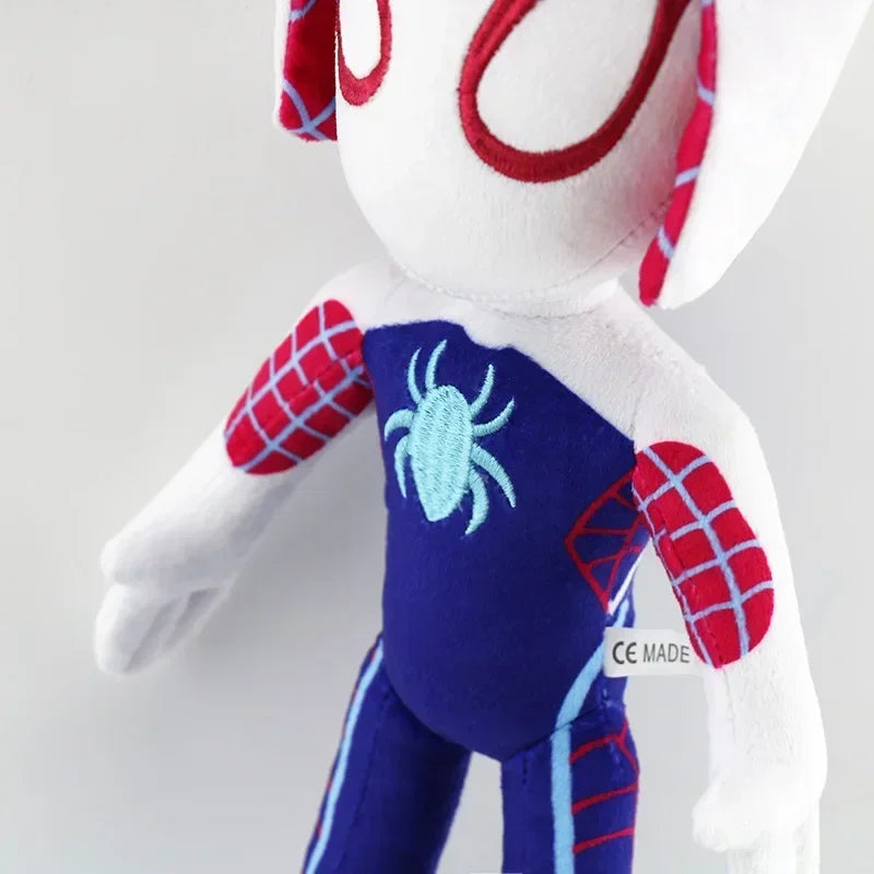 25~30CM Anime Spiderman Plush Toys Into the Spider-Verse Gwen Peter Parker Noir Dolls Soft Stuffed Toy For Kids Gift