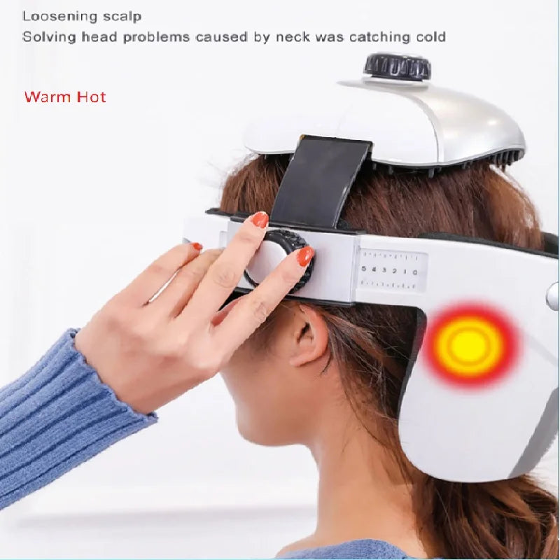 Top Configuration Head Eye Massager Electric Wireless Helmet Relieve Stress Air Pressure Vibration Hot Compress Massage Tool