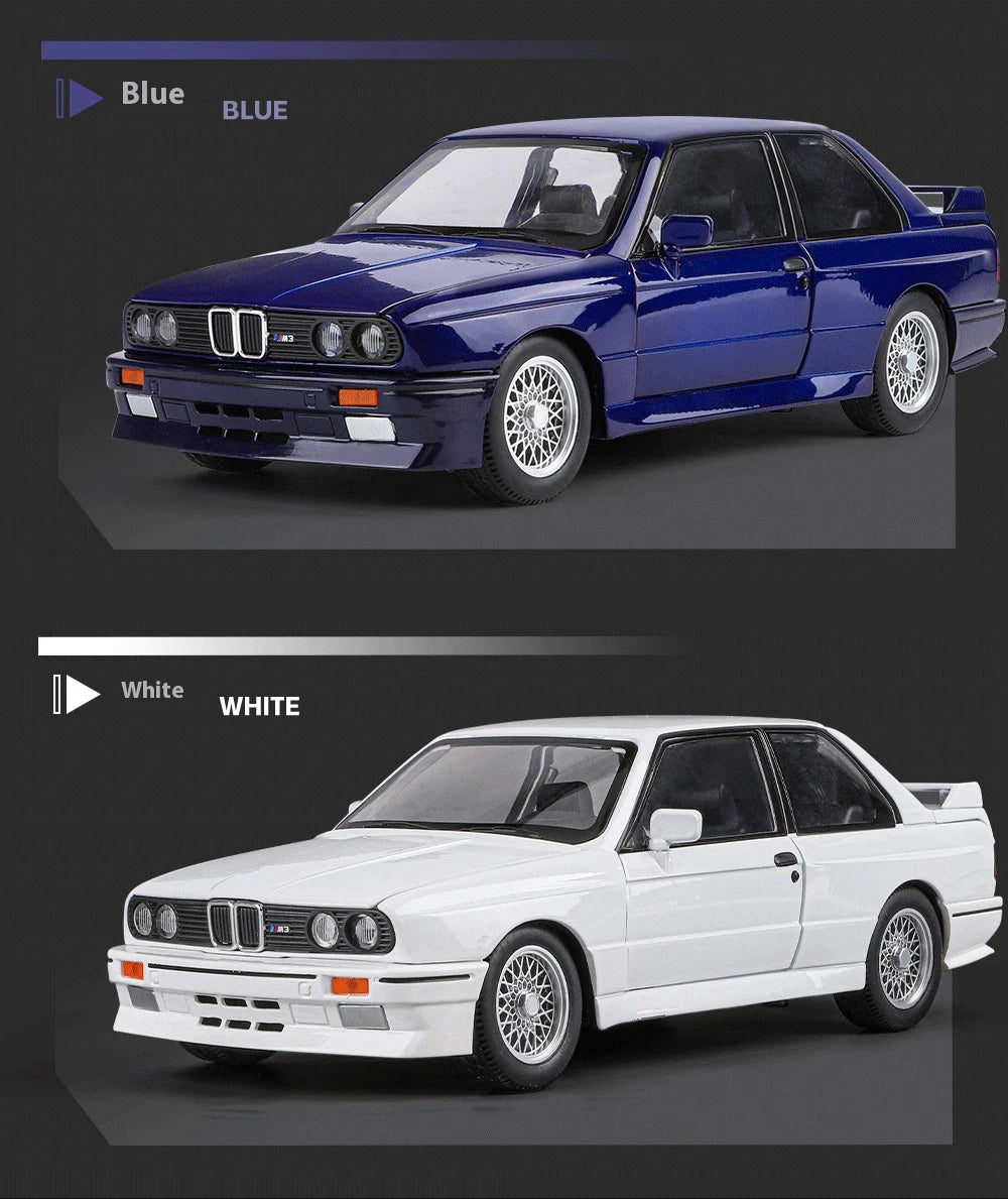 1:24 M3 E30 IM Alloy Miniature Car Diecast Metal Model Collection Hobbies Birthday Present With Friend Decoration Classic Car GT
