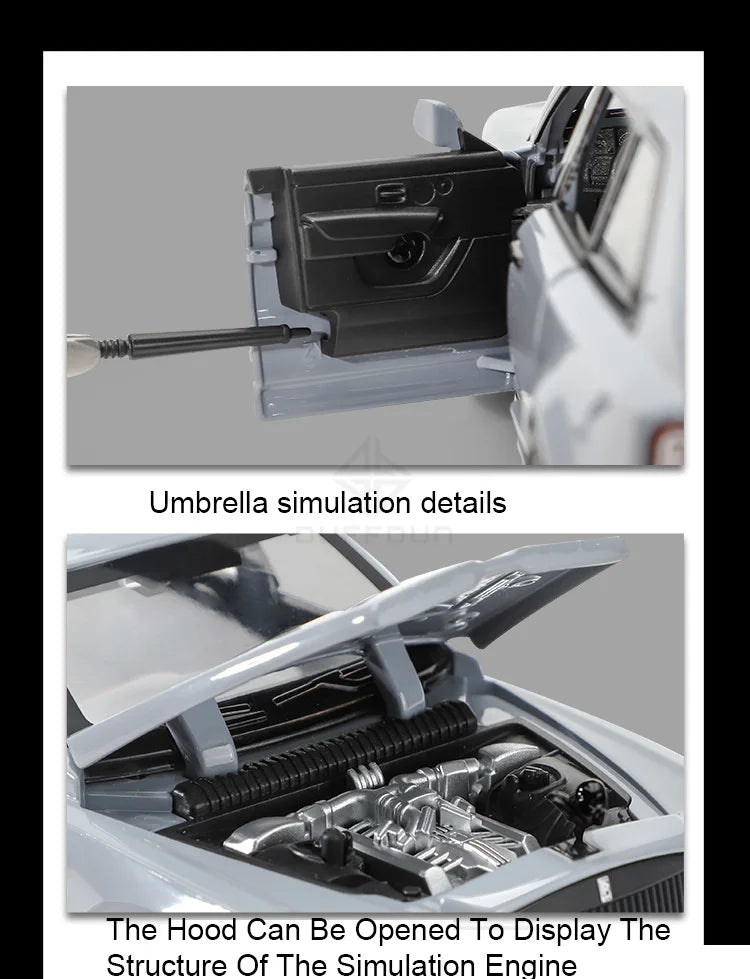 1/32 Rolls Royce Cullinan RV Car Model Alloy Diecast Off-road Vehicle Toy With Sound and Light Camping Car Model  For Boys Gifts