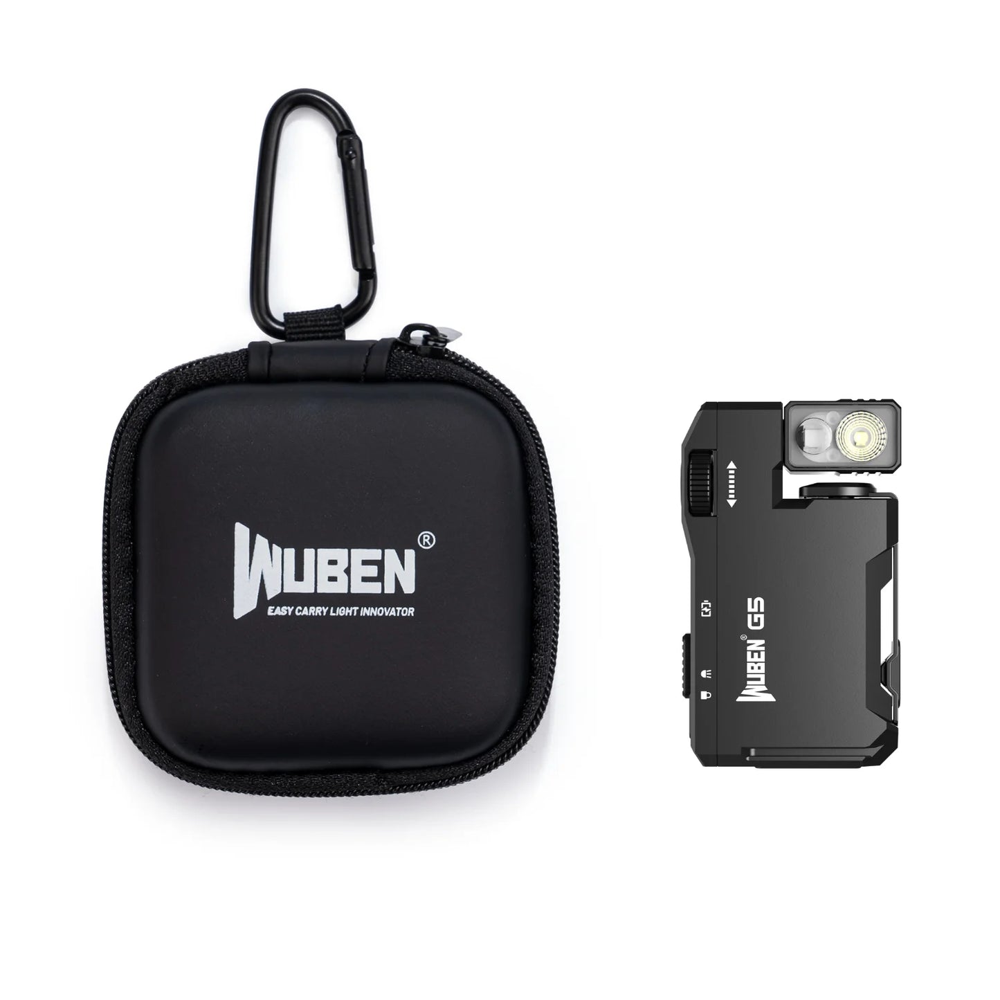 400 Lumen Rechargeable Magnetic Keychain LED Flashlight With RGB Light