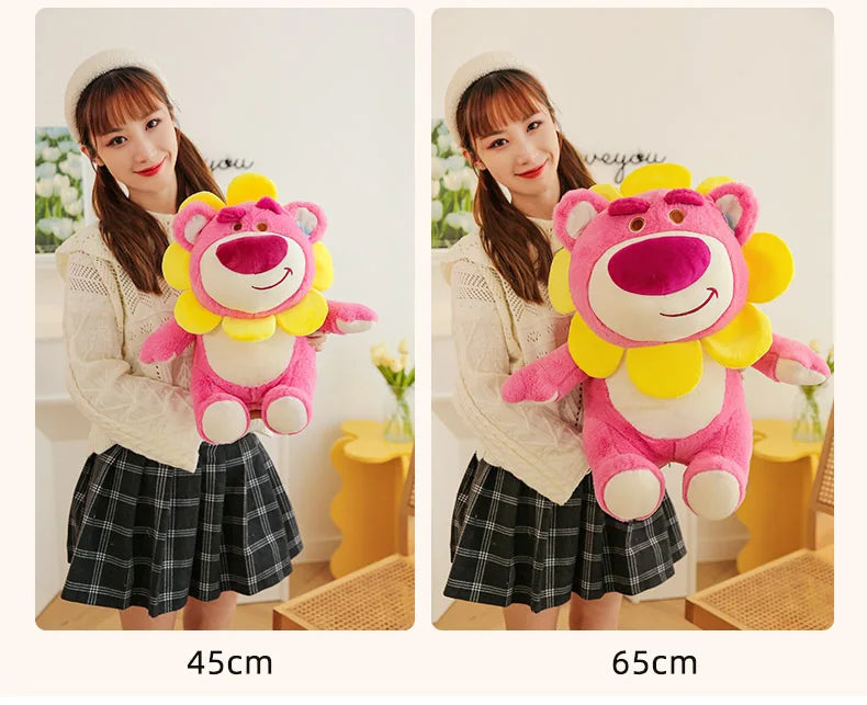 Sunflower Fairy Strawberry Bear Plush Stuffed Doll Toy