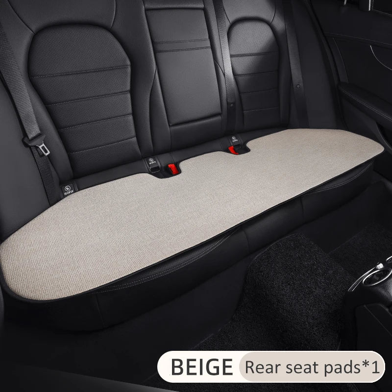 Karcle Car Seat Cover Linen Cotton Car Seat Cushion Soft Universal Auto Seat Cushion Chair Protector Auto Seats Cover Office Pad