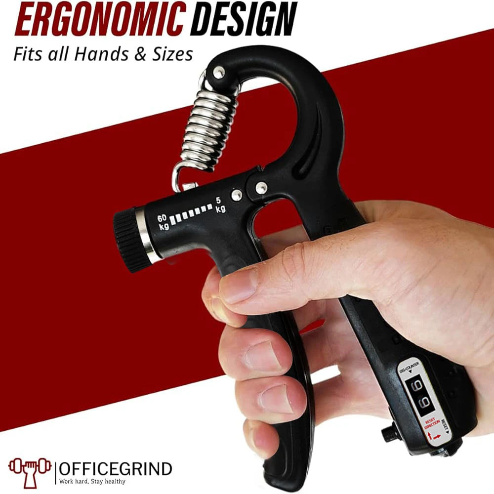 Hand Grip Strengthener, Grip Strength Trainer,Adjustable Resistance,Forearm Strengthener, Perfect for Musicians Athletes