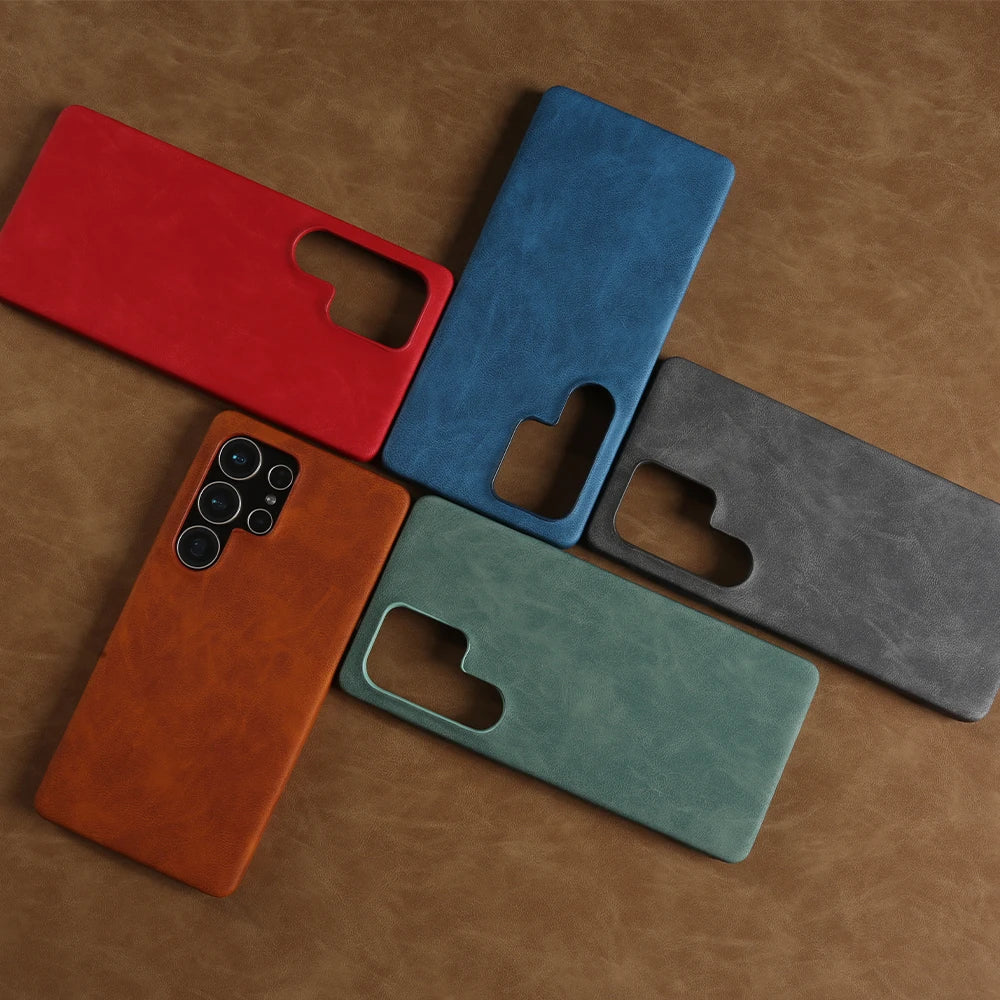 MagSafe Magnetic Luxury PU Leather Case for Samsung Galaxy S26 / S25 / S24 / S23 / S22 / S21 / S20 FE / Note 20 Ultra – Shockproof Back Cover