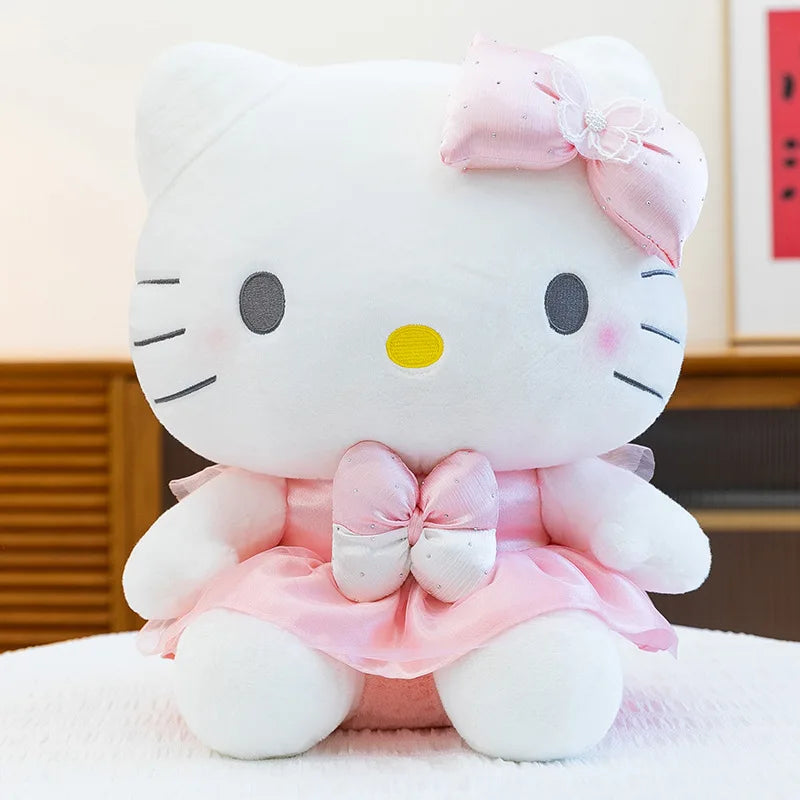 Kawaii 60cm Hello Kitty Stuffed Doll Sanrio Plush Toy Anime Dream Series Cute Girl Kids Birthday Gift Soft Sleeping Pillow