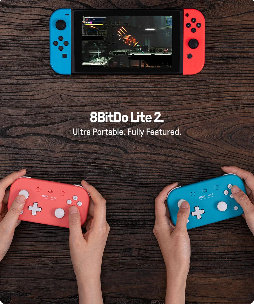 Compact Bluetooth Gaming Controller for Nintendo Switch and Android